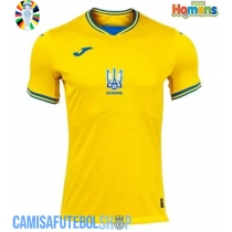 Camisa de time de futebol Ucrânia Replicas 1º Equipamento Europeu 2024 Manga Curta